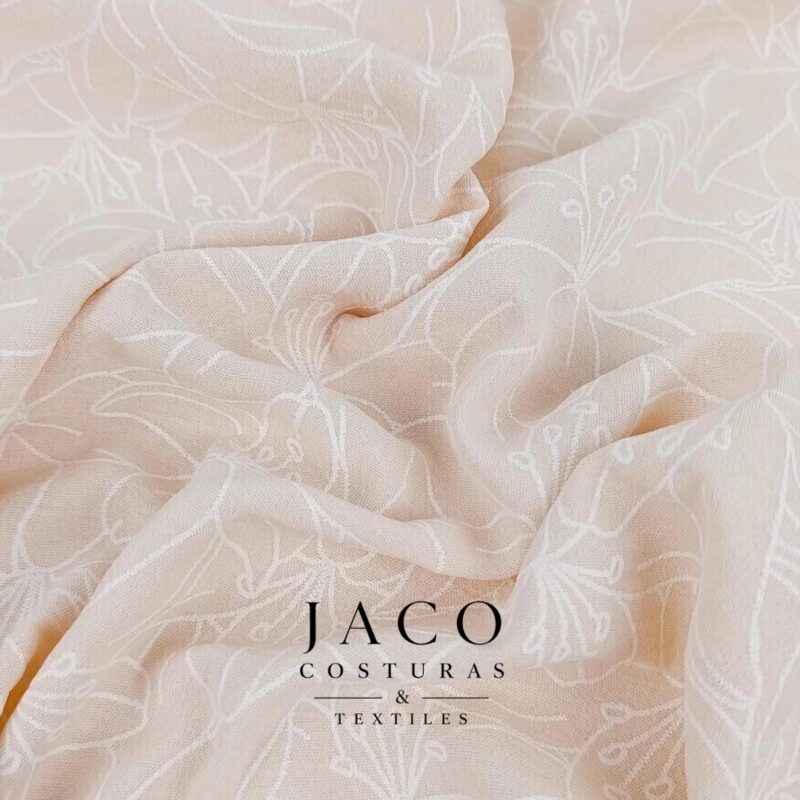 Crepe Estampado Color Salmon