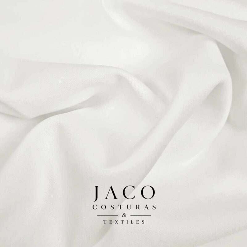 Crepe Pantalon Off White Blanco