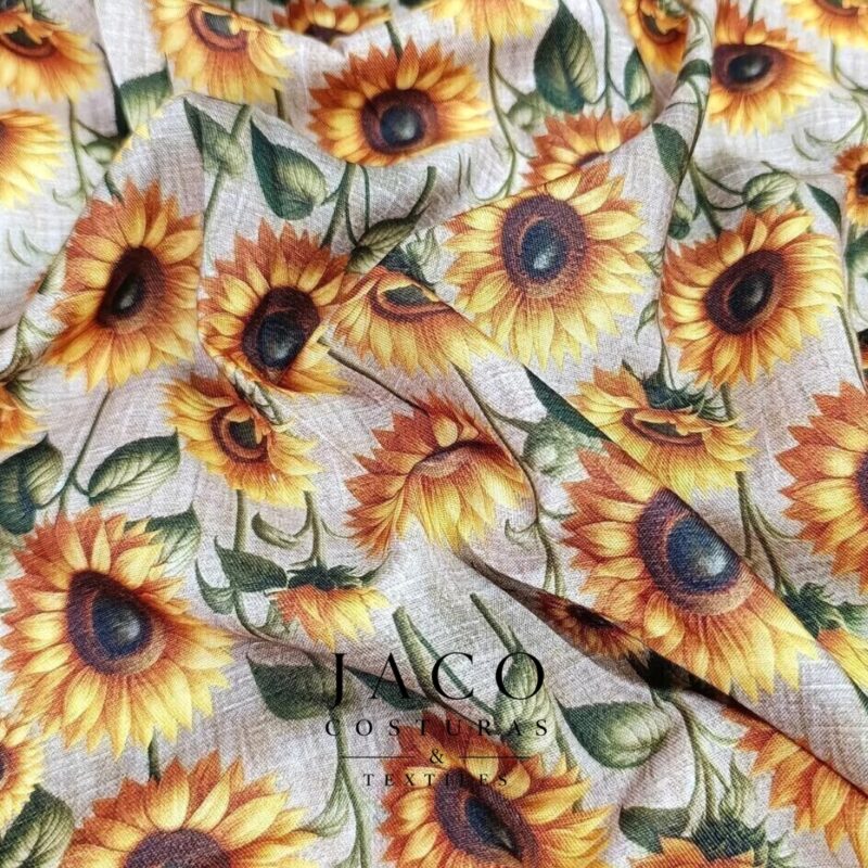 Gabardina Premium Lisboa Beige Girasoles