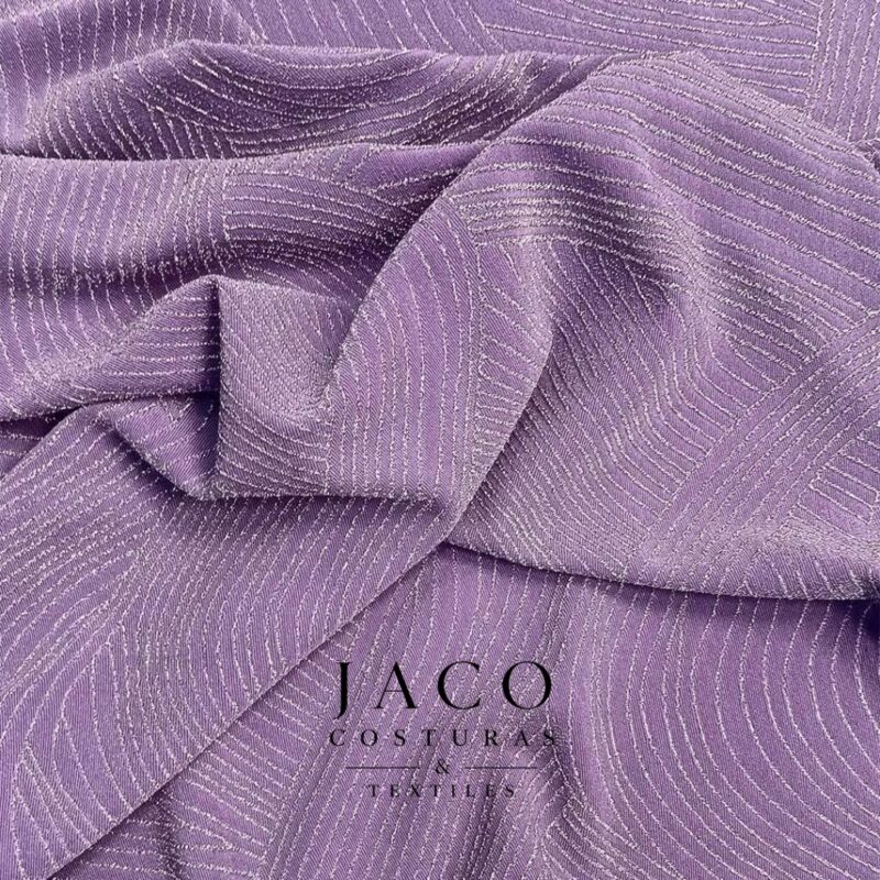 Jersey C/lurex Retro Lila