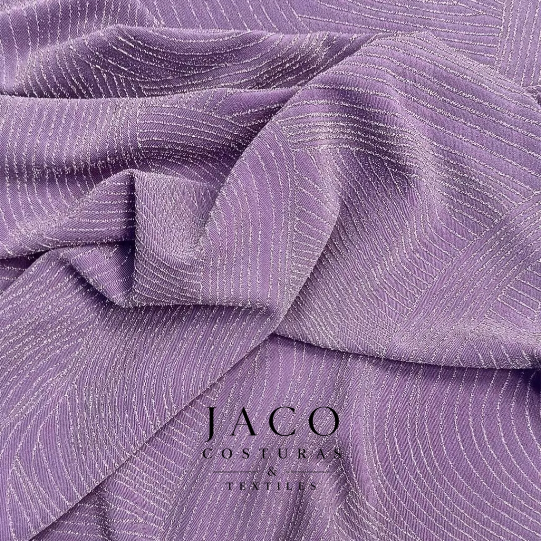 Jersey C/lurex Retro Lila