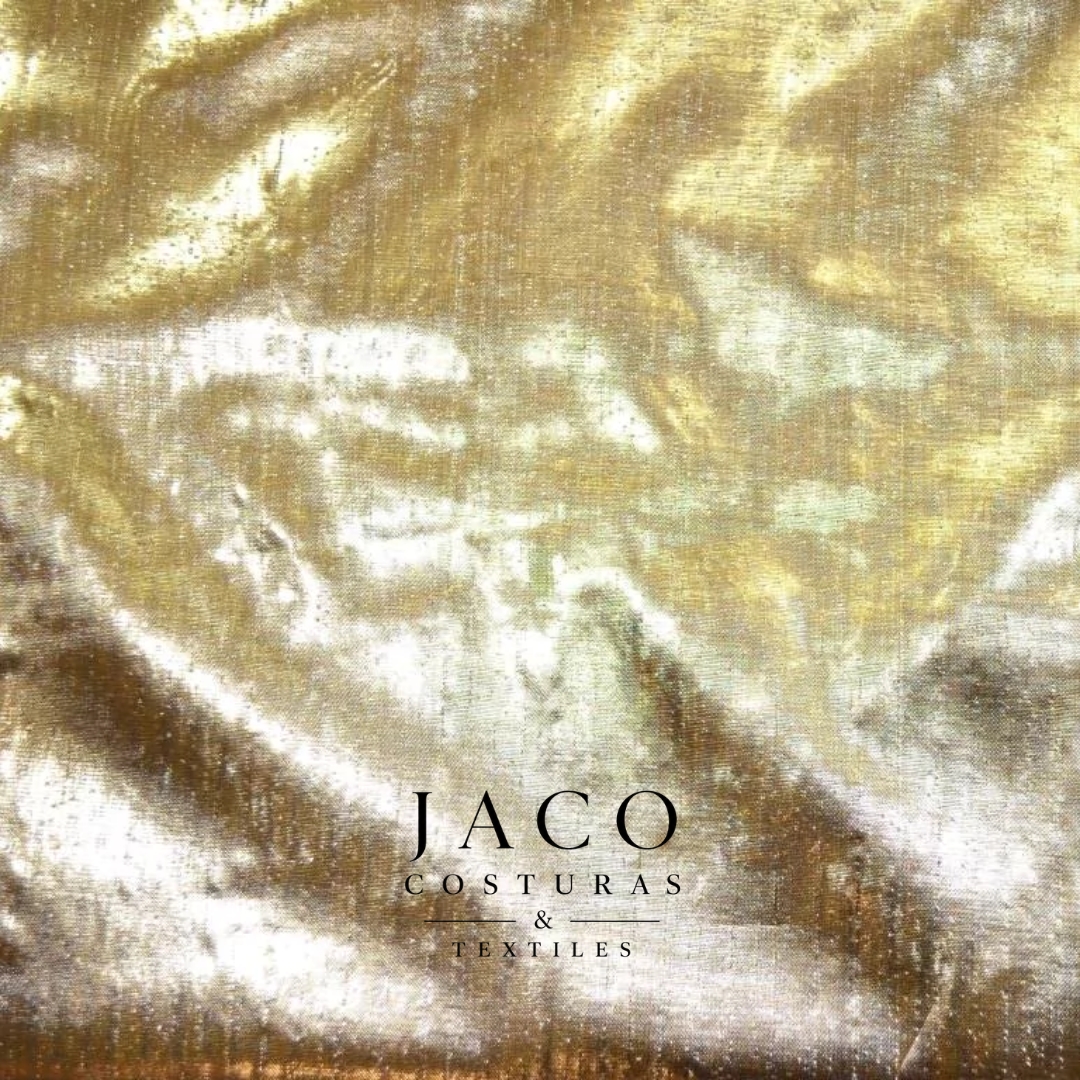 Lame Crepe Dorado - Imagen 2