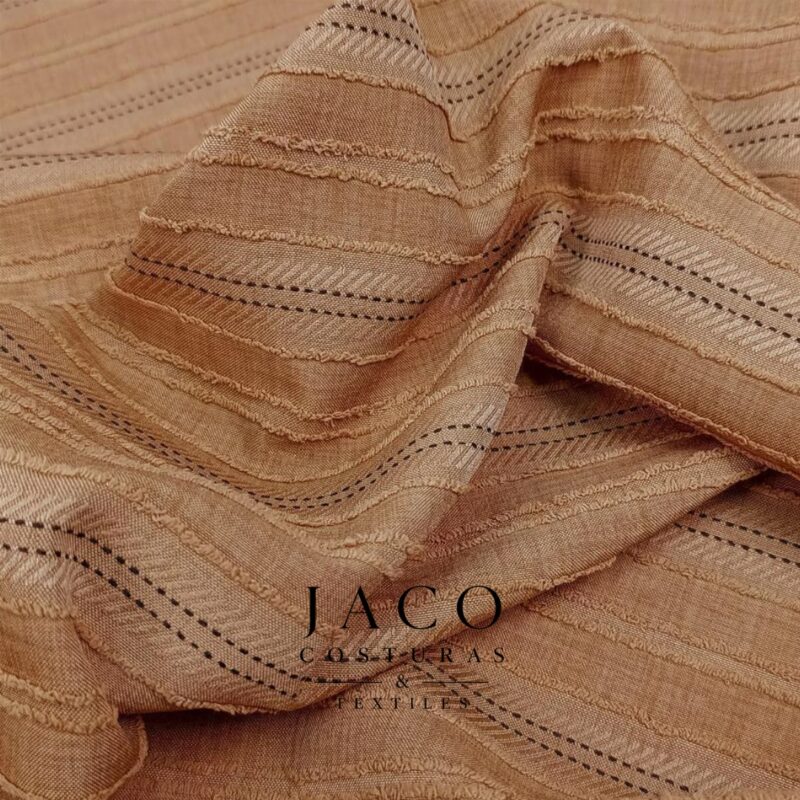 Linen Stripe Texture Tostado