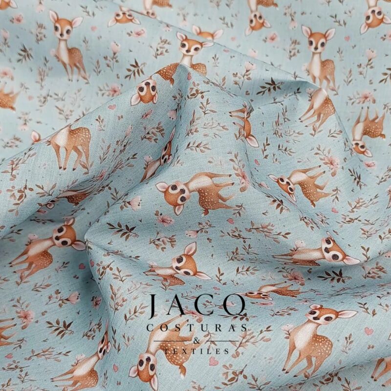 Batista estampada Bambi Aqua