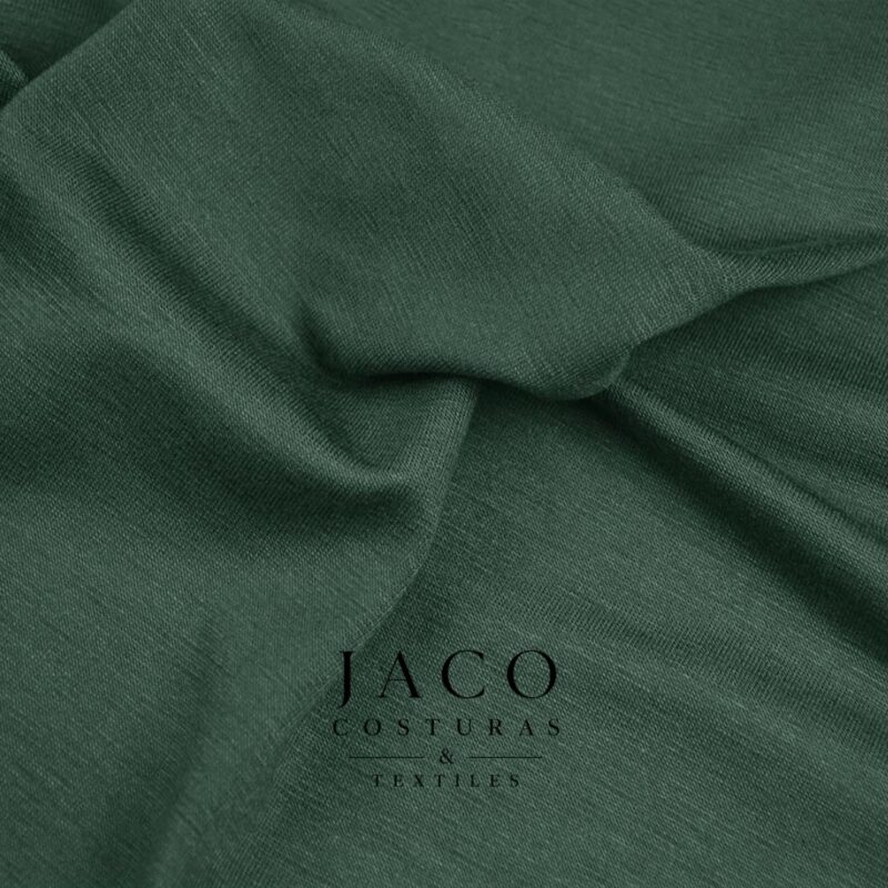 Modal Viscosa Liso Premium Verde Inglés