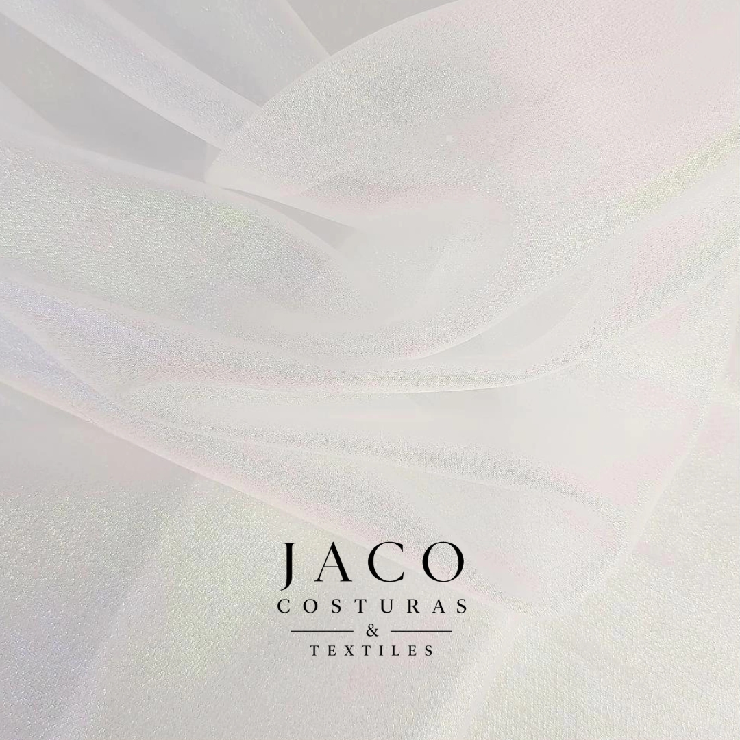 Organza Tornasol Blanco Off White