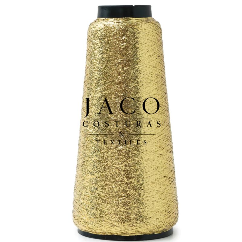 Cono Hilo Metalizado dorado Lurex X 1000 Metros