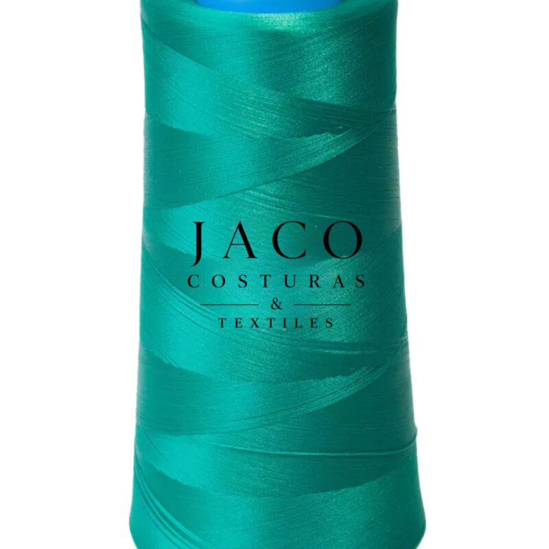 Cono Hilo De Poliéster Texturizado overlock 130 Gs verde esmeralda