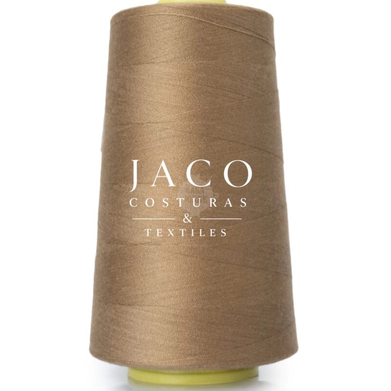 Hilo poliester beige oscuro 4000metros