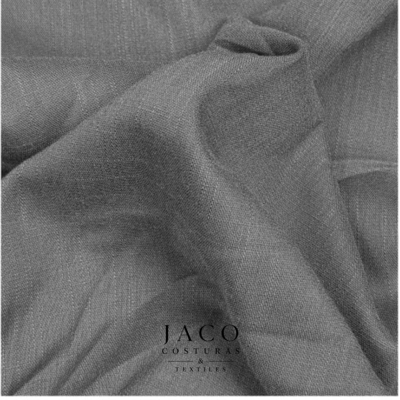 Rayón Slub Liso Gris Oscuro