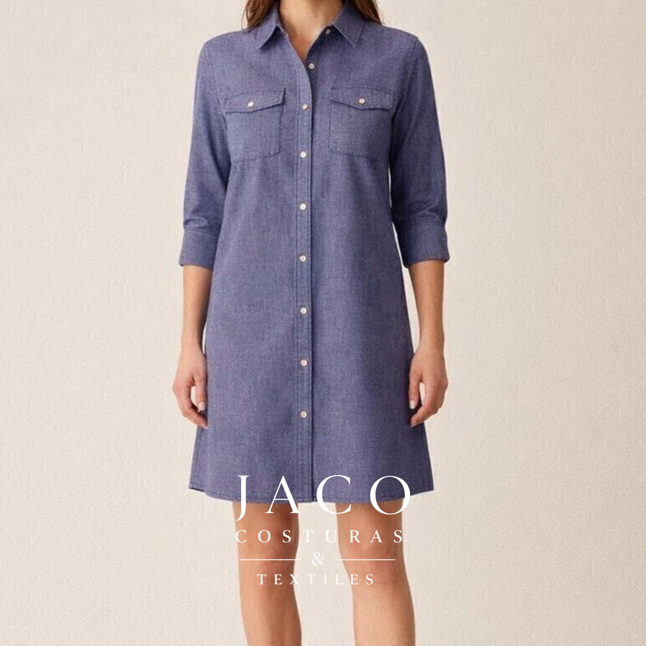 Denim Shirting Azul Marino - Imagen 3